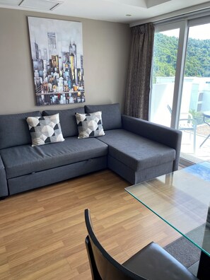 Living area - One Bedroom Sea View Apartment in Tambon Karon (Tambon Karon)