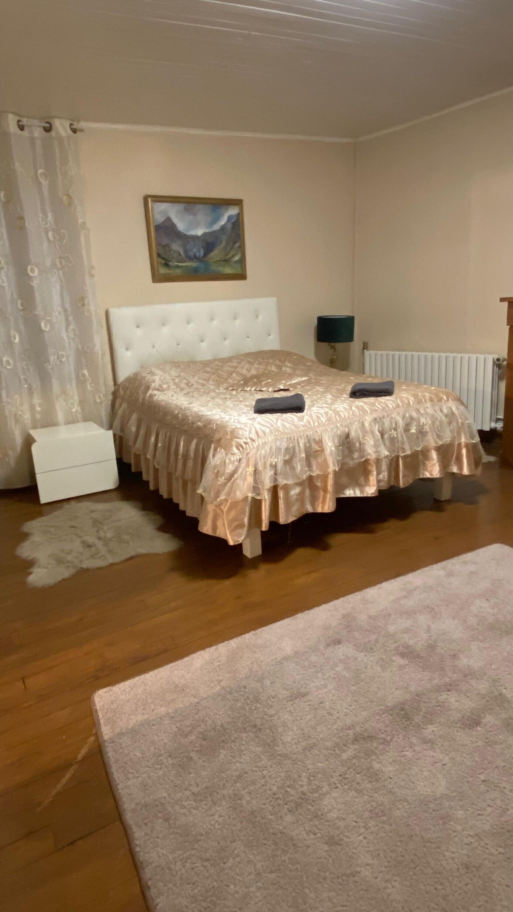 Een strijkplank/strijkijzer, wifi, beddengoed