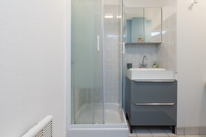 Shower, hair dryer