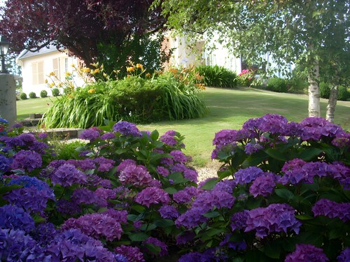 Chambre d’hôtes « La Chambre Bleue » avec terrasse, jardin partagés et Wi-Fi