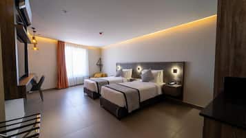 Blackout curtains, iron/ironing board, free WiFi