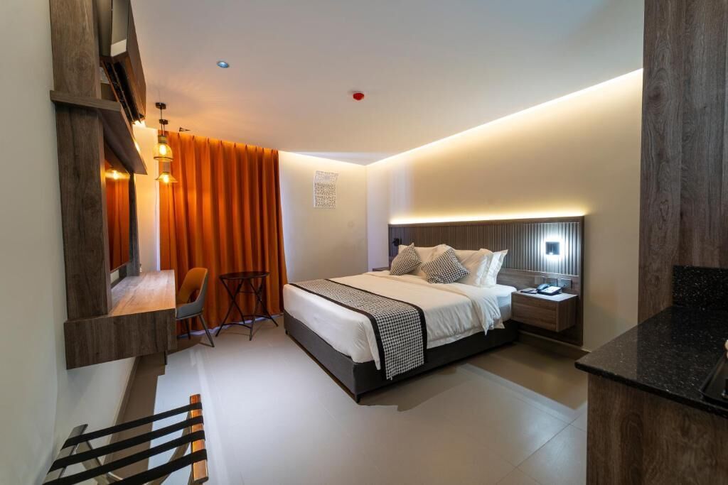 디럭스 더블룸, 바다 전망 | 암막 커튼, 다리미/다리미판, 무료 WiFi