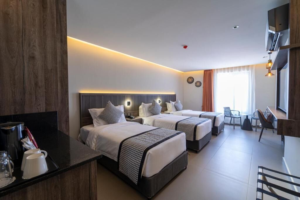 트리플룸, 시내 전망 | 암막 커튼, 다리미/다리미판, 무료 WiFi