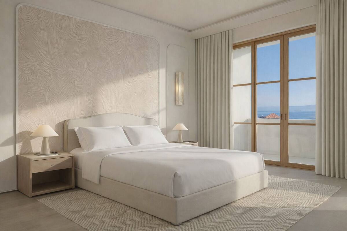 Deluxe Suite, Sea View | In-room safe, desk, blackout drapes, soundproofing