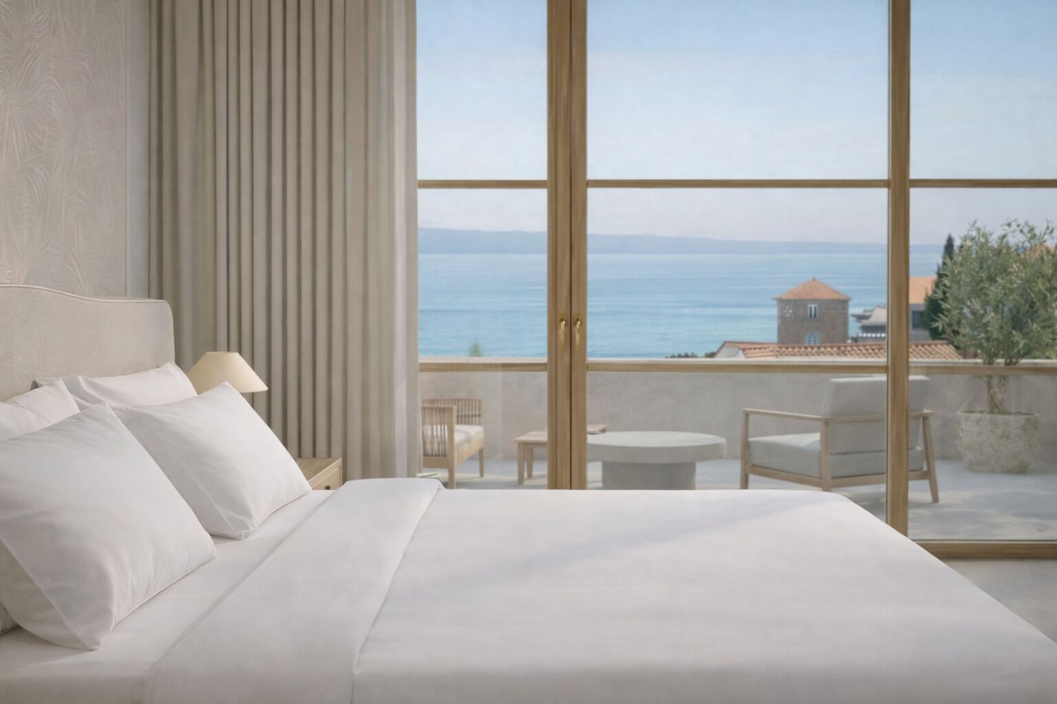 Signature Suite, Terrace, Sea View | In-room safe, desk, blackout drapes, soundproofing