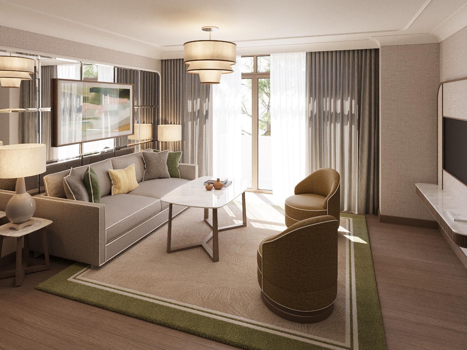 Free minibar, in-room safe, desk, blackout curtains