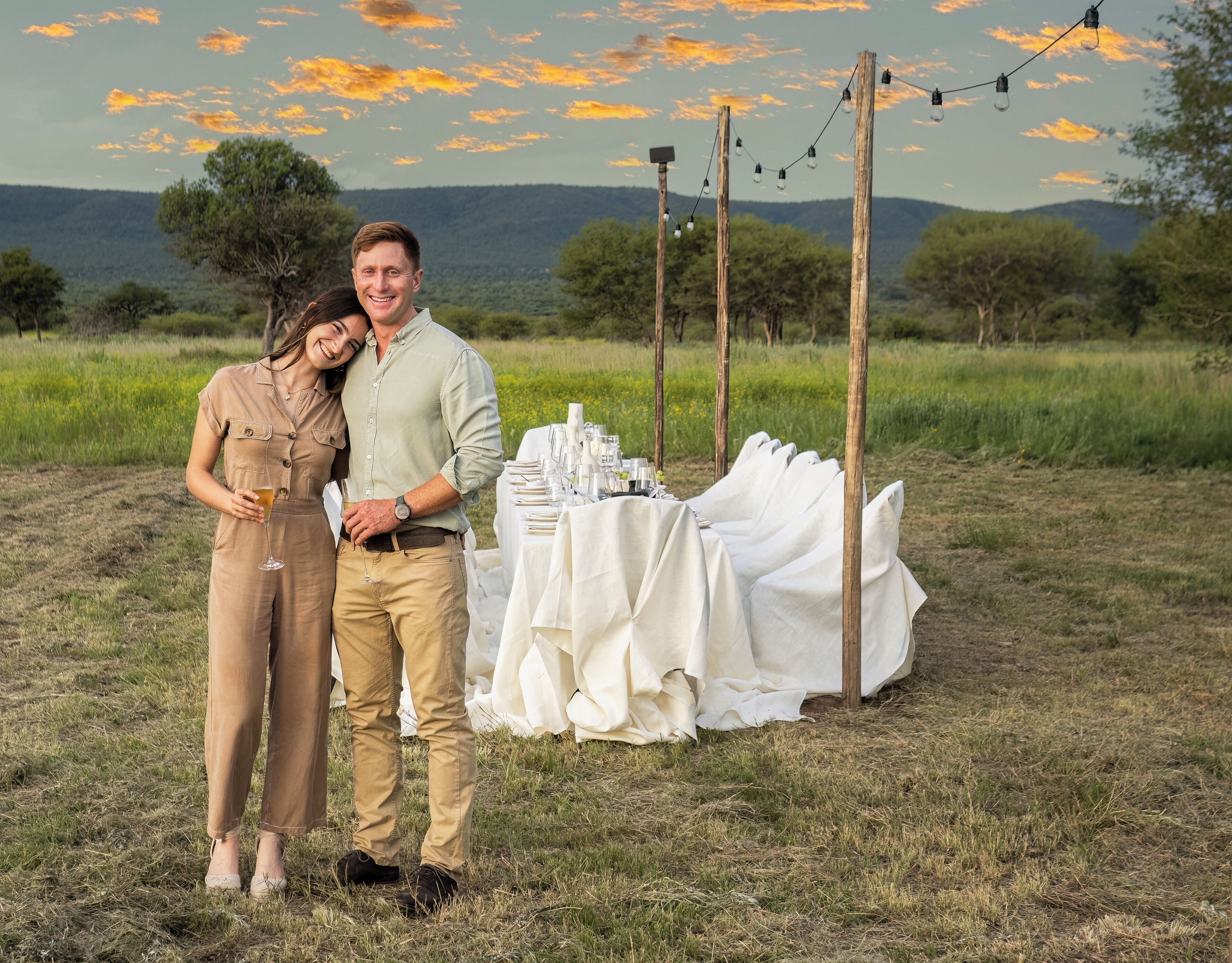 Espace banquet en plein air