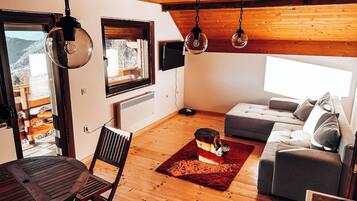 Casa, 2 camere da letto, vista montagna | Soggiorno