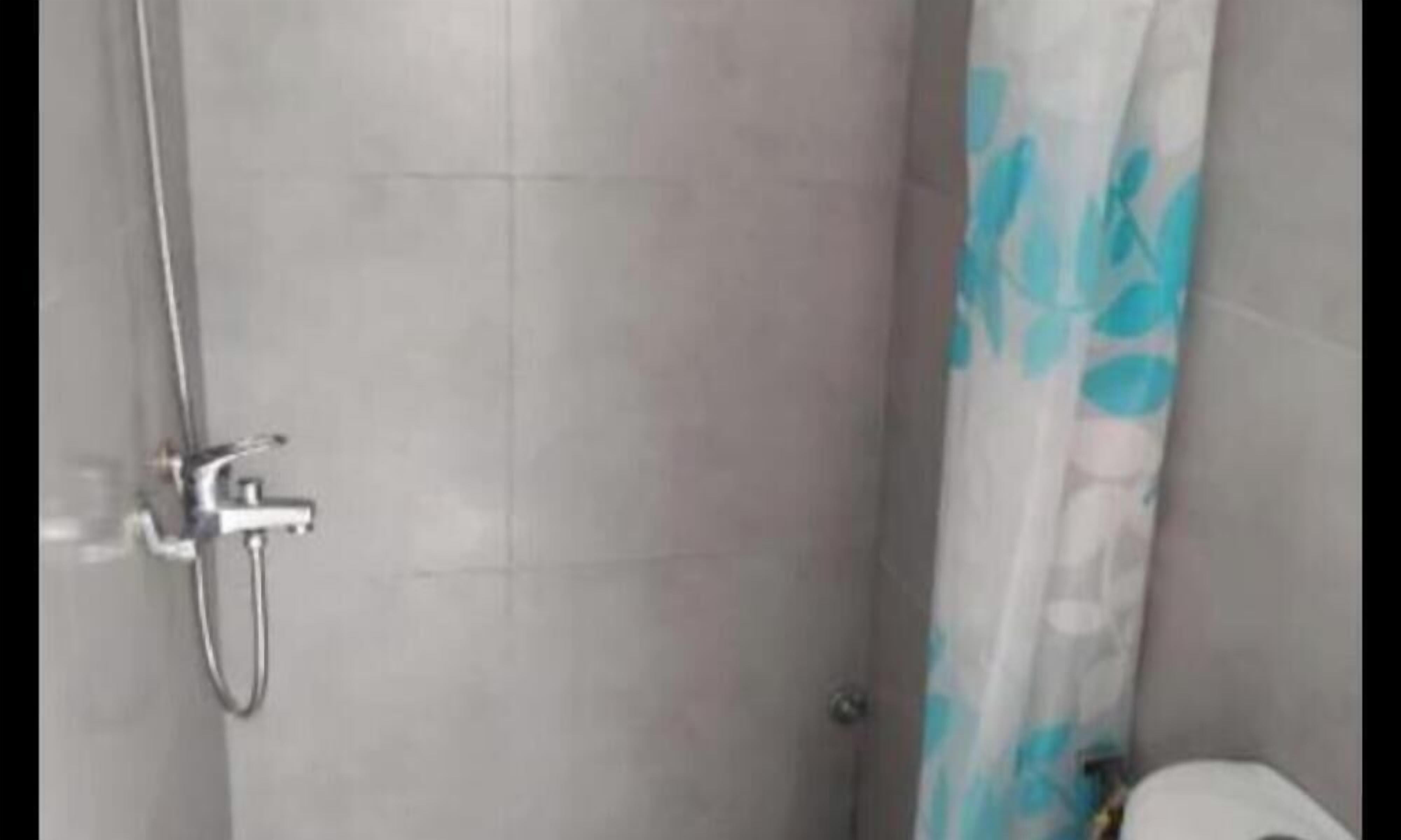 Shower, bidet, towels, soap