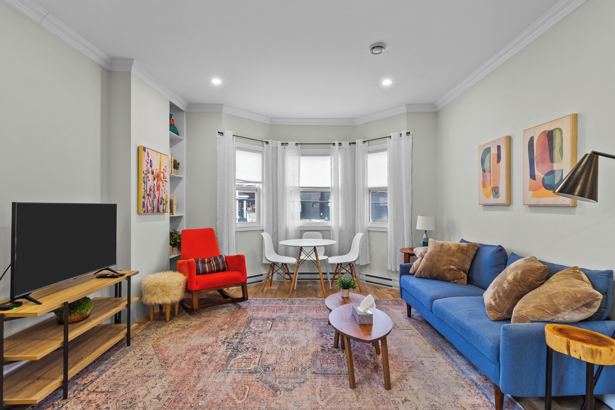 A warm and welcoming living space designed for relaxing and unwinding