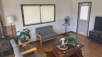 Televisión, chimenea