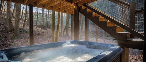 Tina de hidromasaje al aire libre