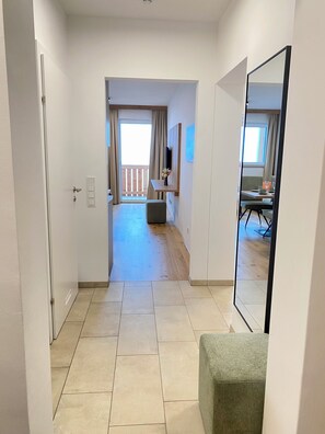 Appartement Deluxe, balcon, vue montagne | Intérieur