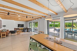 Dining - Villa Kroštula beautiful holiday home with private pool for 12 guests (Vrh Lasici)