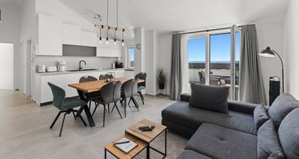 Penthouse Stella Marini for 4+1 guests in Vabriga with Jacuzzi and sea view