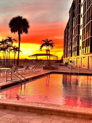 Pool - ☀️Beachfront | Incredible Views | Carlos Pointe #532☀️ (Fort Myers Beach)