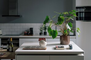 Superior Apartment | Private kitchen | Fridge, microwave, oven, stovetop - A Place - Schuttershofstraat 5 (Antwerpen)