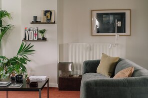 Deluxe-Apartment, Stadtblick | Wohnbereich