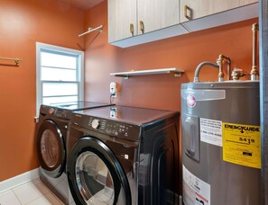 House, Multiple Beds, Patio, Garden View (The Yellow Door) | Laundry - The Yellow Door Home for 8 (Franklin)