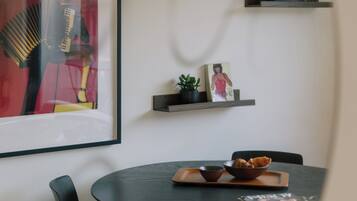 Appartement, uitzicht op de stad | Dineren