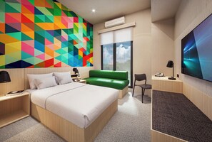 ห้องสแตนดาร์ดดับเบิล | ตู้นิรภัยในห้องพัก, โต๊ะทำงาน, พื้นที่ทำงานแบบใช้แล็ปท็อป, Wi-Fi ฟรี