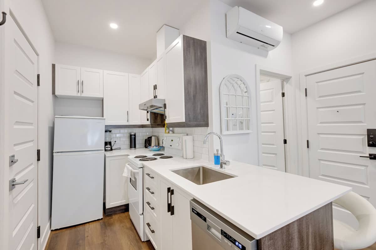 Standard Studio | Private kitchen | Full-size fridge, microwave, stovetop, espresso maker