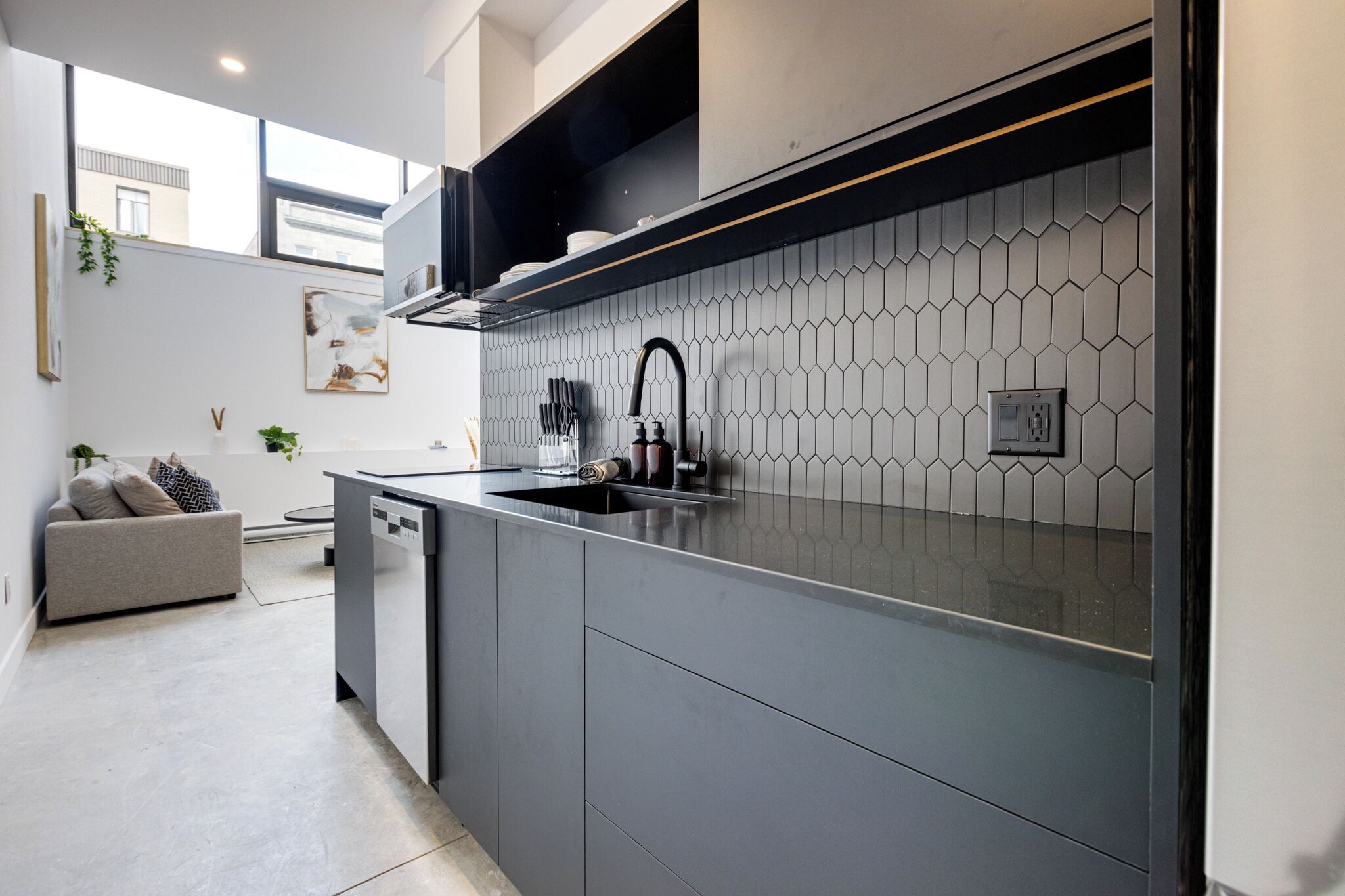 Luxury Loft, 2 Bedrooms | Private kitchen | Full-sized fridge, microwave, stovetop, espresso maker
