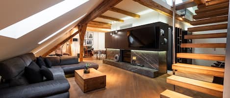 Smart-TV og stereoanlegg