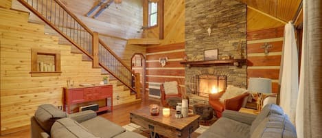 Televisión, chimenea y tenis de mesa