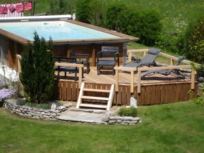Pool - Holiday Home “Gîte Champêtre, Fully Equipped” with Wi-Fi (Saint-Eloy la Glaciere)