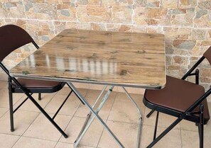 屋外ダイニングエリア