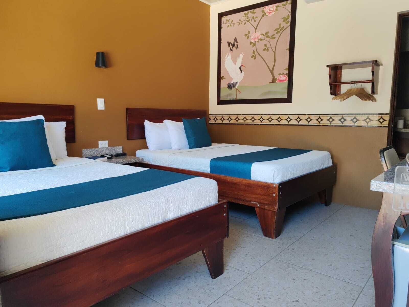 Double Room, 2 Double Beds | Desk, free WiFi