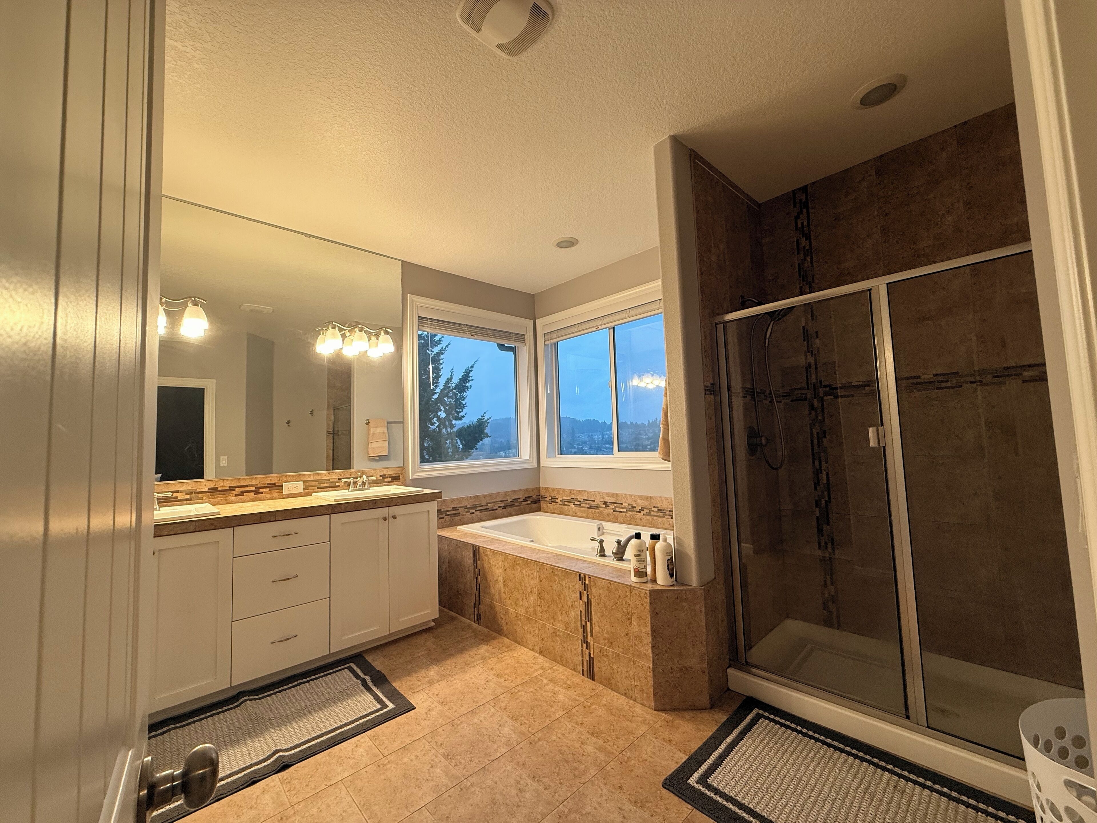 Towels, soap, toilet paper