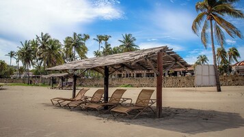 En la playa
