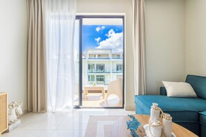 Deluxe Apartment, Pool View | Living area - Stylish 1BR Apartment – Pool Access, Close to Beach (Punta Cana)