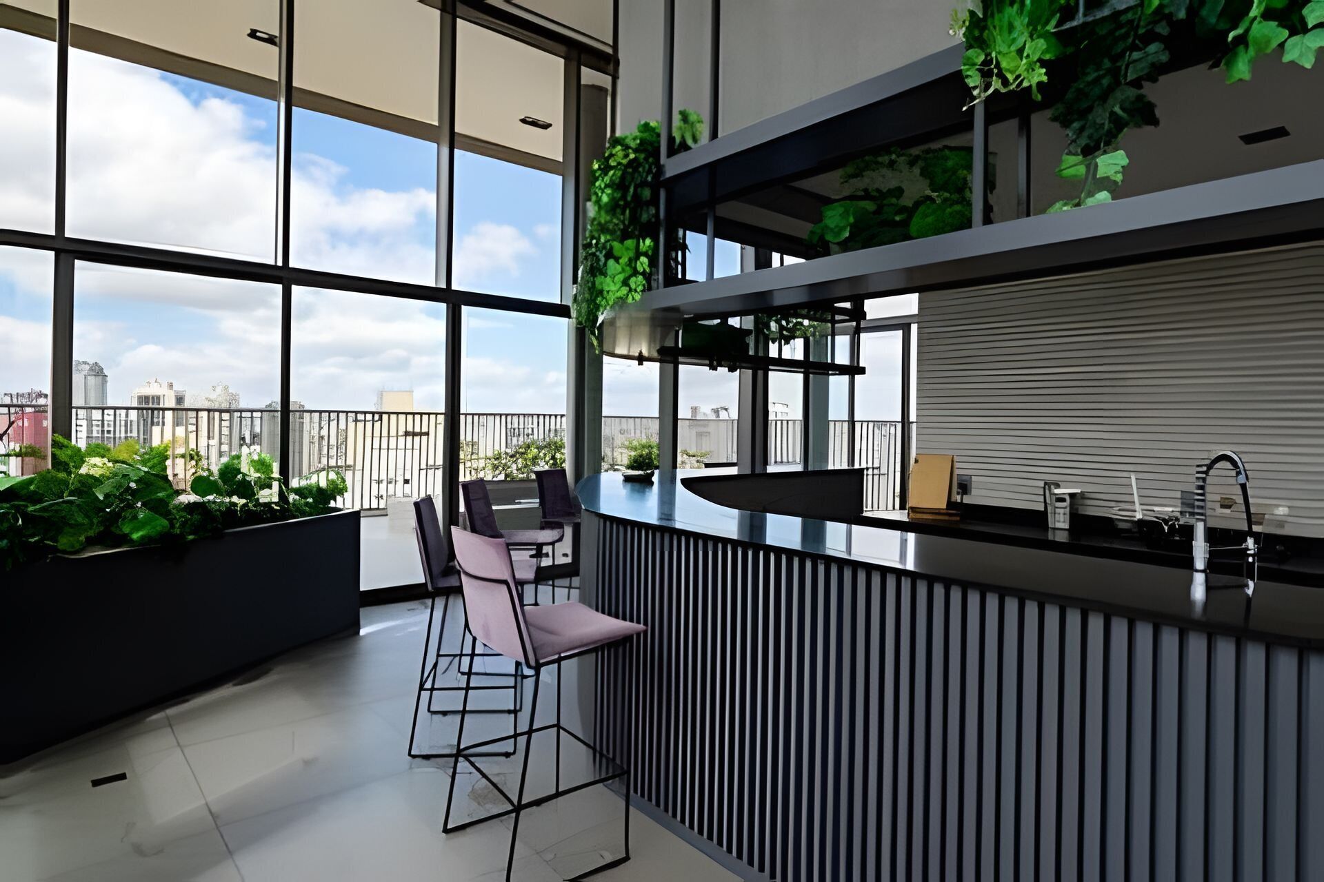 Apartamento básico | Bar (en el alojamiento)