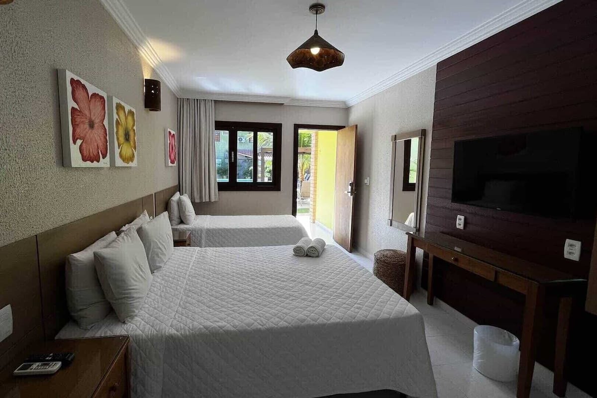 Deluxe Triple Room, Balcony, Pool View