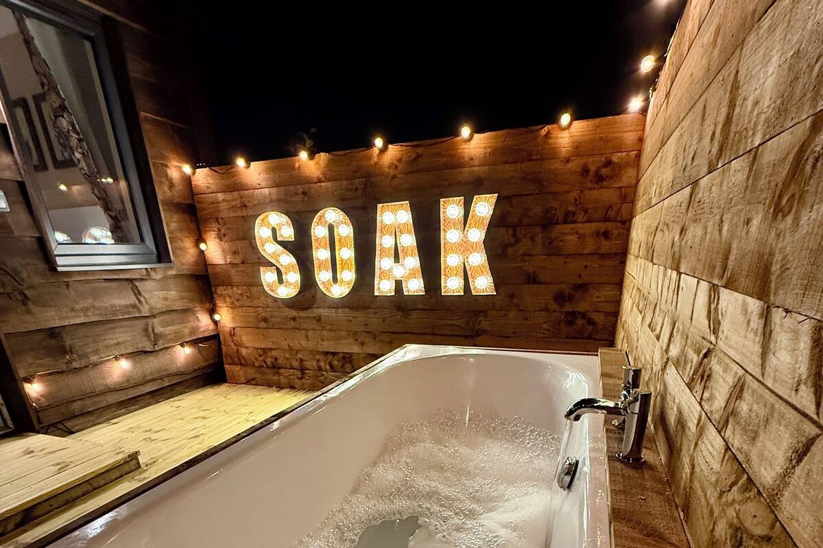 Cabana familiar, banyera (Montana Log) | Wifi i roba de llit