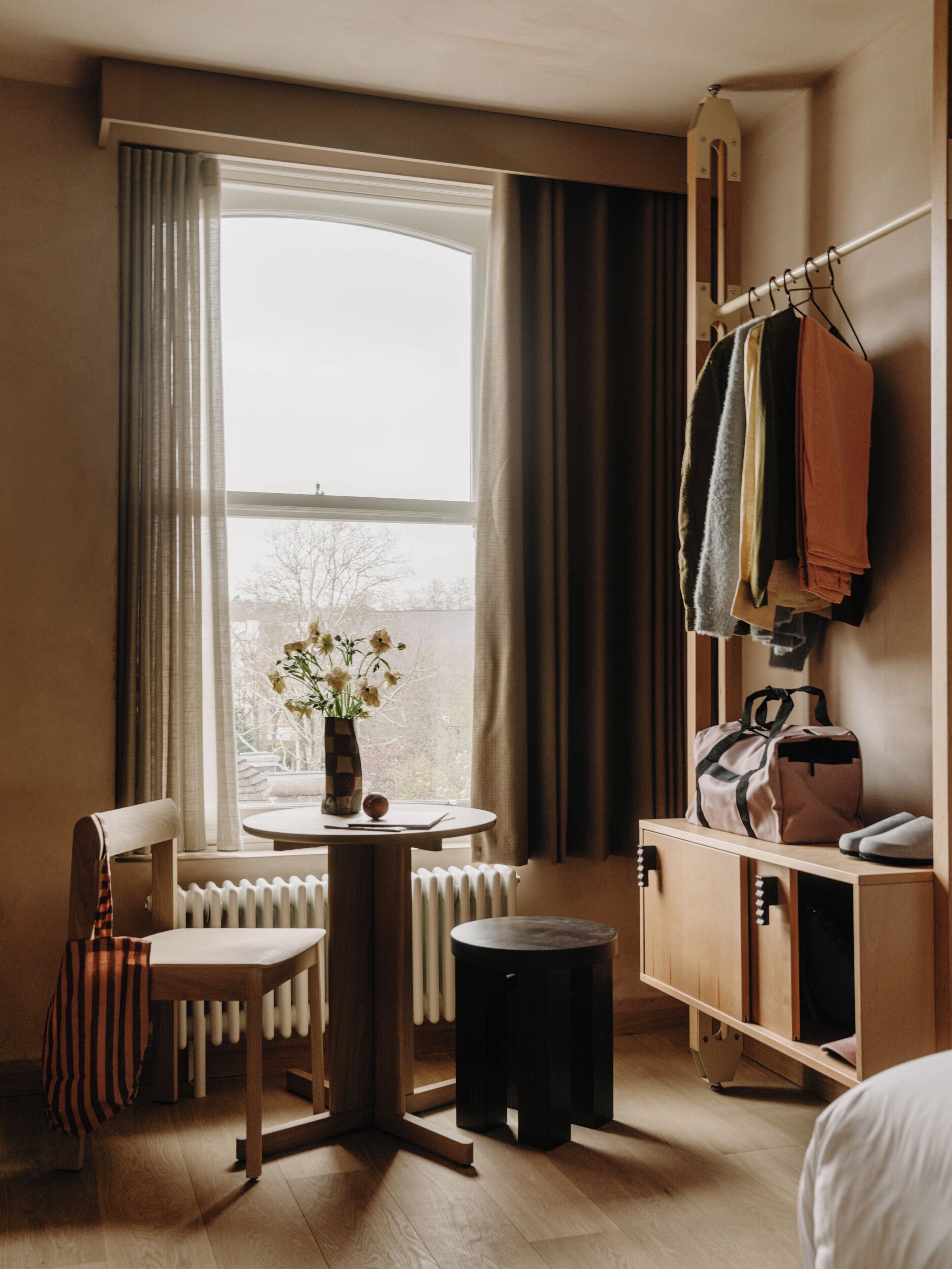 Premium bedding, pillowtop beds, laptop workspace, blackout drapes