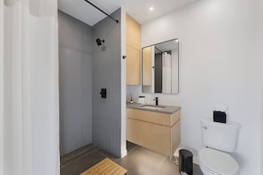 Hair dryer, towels