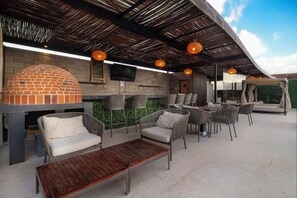 Terrace/patio - 2 BR Condo with Rooftop Pool - Sasha II (Playa del Carmen)