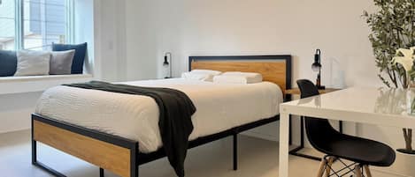 2 soveværelser, skrivebord, strygejern/strygebræt, gratis Wi-Fi