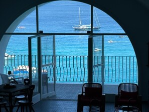 Interior - Suspended over the sea house view Tropea Island 2 terraces on the Raf Vallone Overlook (Tropea)