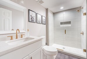 Hair dryer, towels