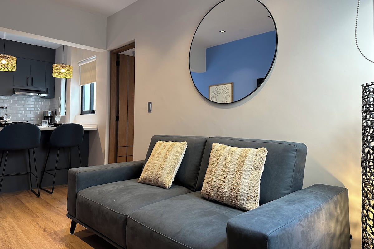 Oasis Náutico · Departamento · Cama King con Sofá Cama · Cocina | Living area