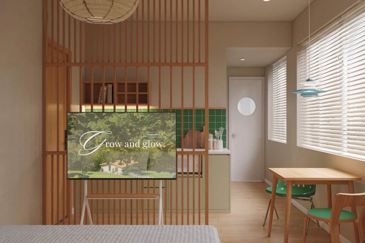 家庭公寓 | 办公桌、笔记本电脑工作区、遮光窗帘、熨斗/熨衣板