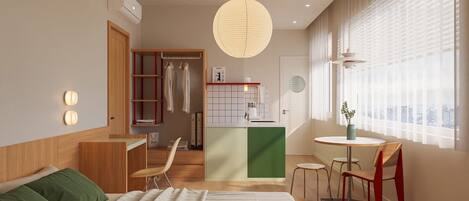 ビジネス アパートメント シティビュー | 客室内のダイニングエリア