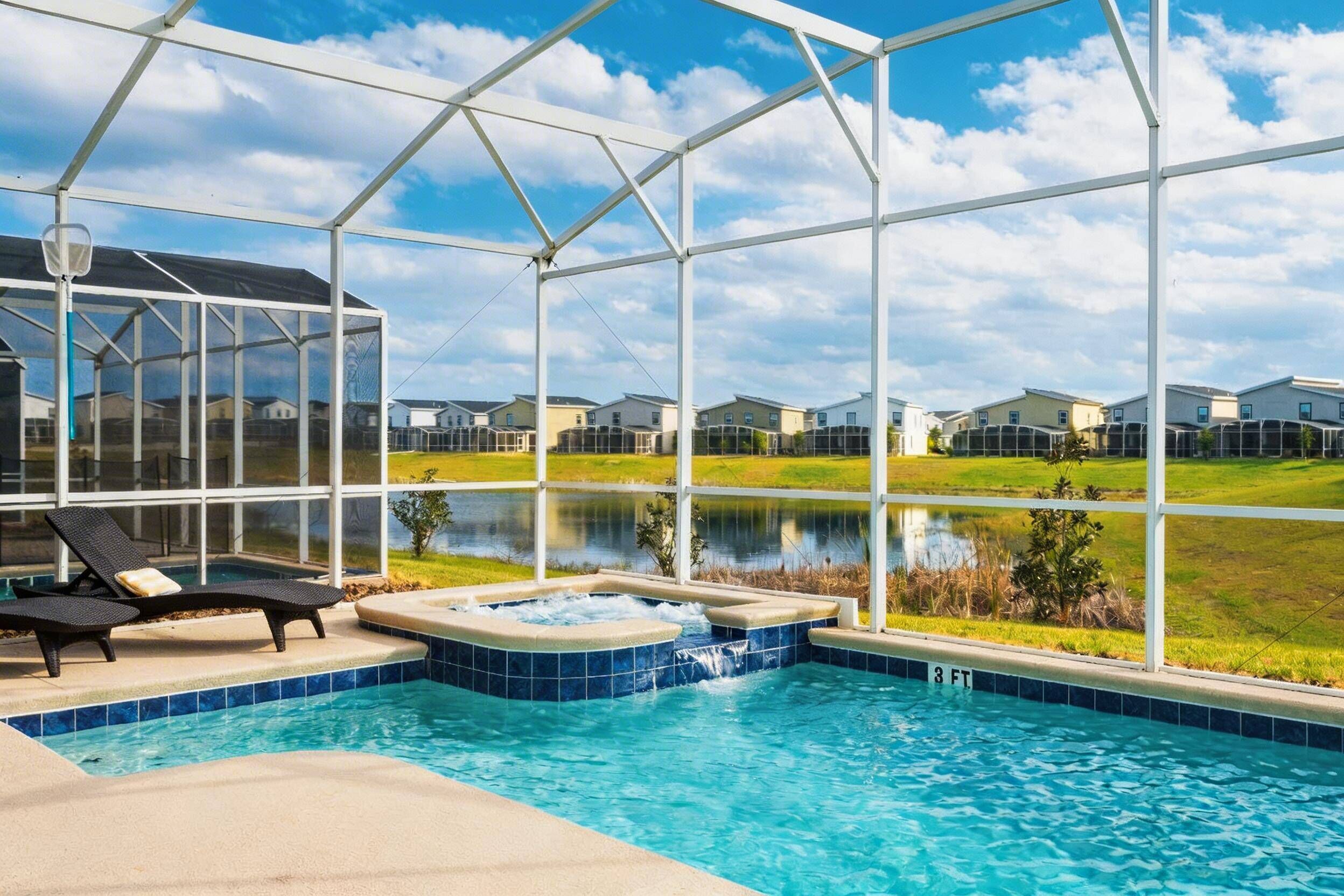 A heated pool