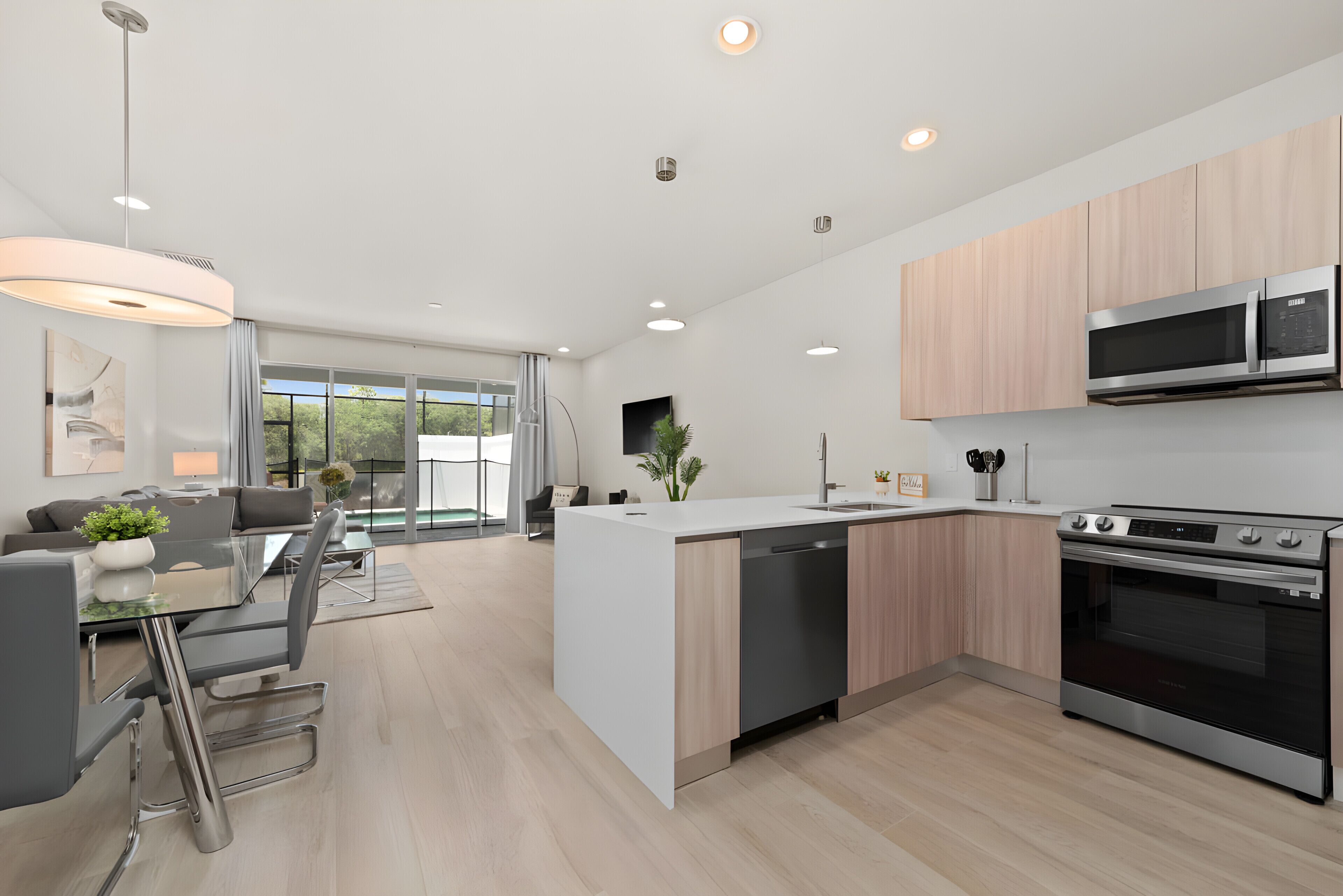 Microwave, oven, stovetop, dishwasher