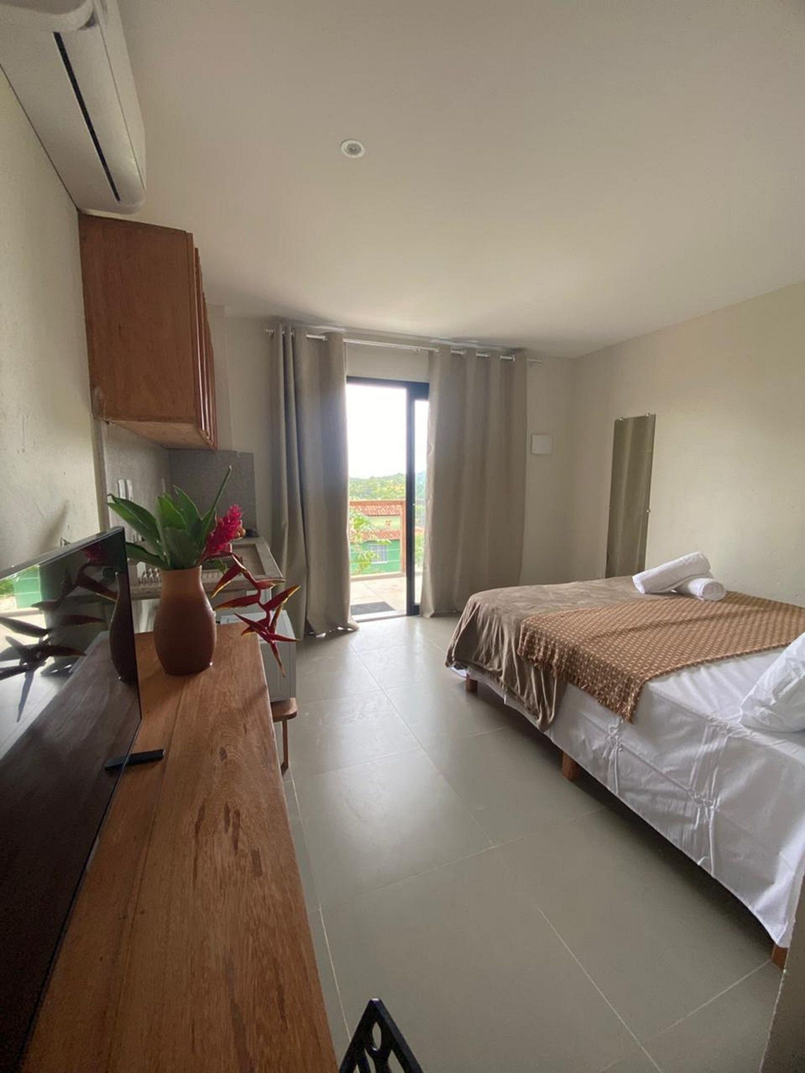 Apartamento panorâmico | Espaço de trabalho para notebook, Wi-Fi de cortesia